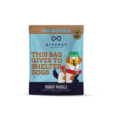 A Bag of GivePet Doggy Paddle Soft Training Dog Treats 6oz