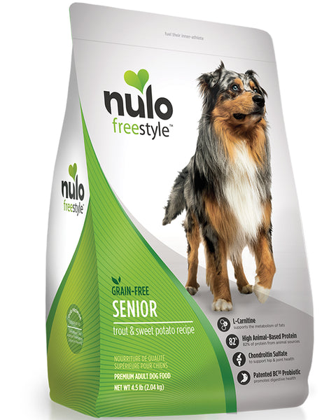 Nulo Freestyle Senior Trout & Sweet Potato Dry Dog Food 4.5lb