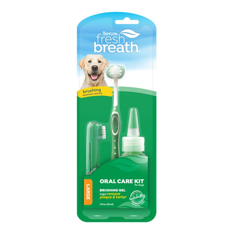 A Photo of The Tropiclean Fresh Breath Oral Care Kit for Large Dogs 2oz