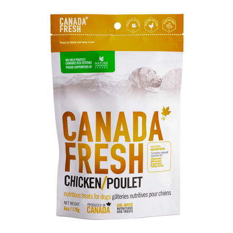 A Bag Canada Fresh Air-Dried Chicken Treats 6oz