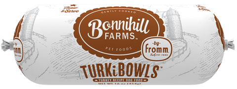 Fromm Gently Cooked Bonnihill Farms Turkibowl Turkey Recipe Frozen Dog Food 1lb