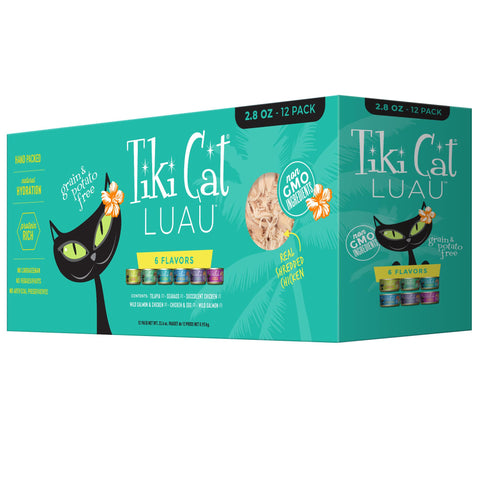 Tiki Cat Luau Queen Emma Variety Grain-Free Wet Cat Food 2.8oz - 12pk