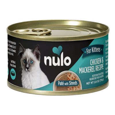 Nulo Pate with Shreds Chicken & Mackerel Wet Kitten Food, 2.8 oz.