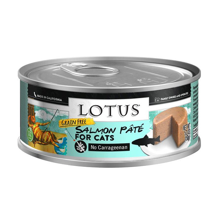 Lotus Salmon & Vegetable Pate Wet Cat Food 5.3oz Brookside Barkery & Bath