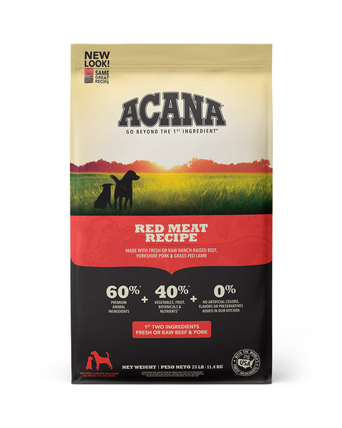 Acana Heritage Red Meat Dry Dog Food 25lb
