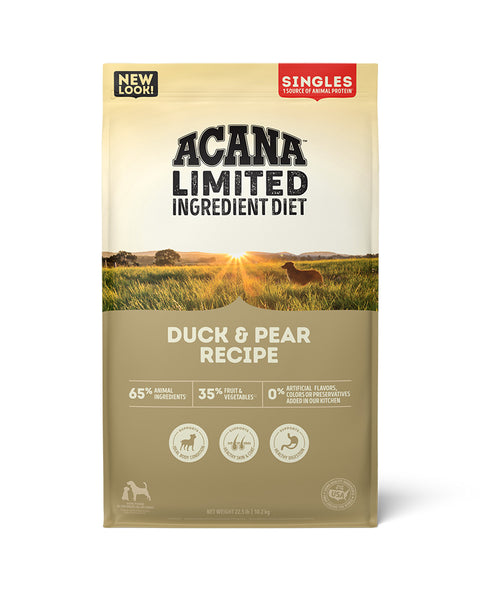 Acana Singles - Duck & Pear Dry Dog Food 25lb