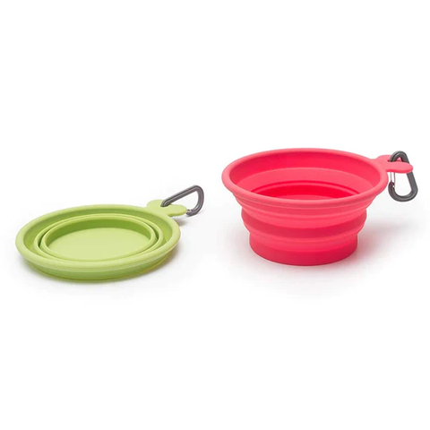 Messy Mutts Silicone Collapsible Dog Bowl - Large, 3 Cups