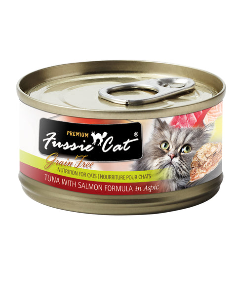 Fussie Cat Tuna with Salmon Wet Cat Food 2.82oz