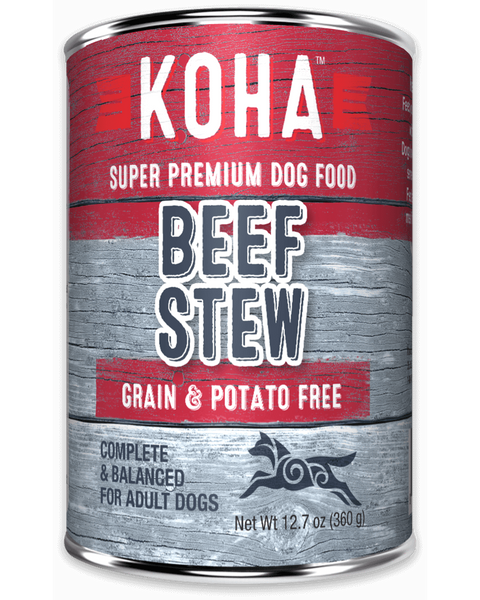 Koha Beef Stew Wet Dog Food 12.7oz