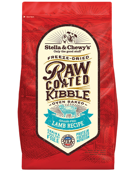 Stella & Chewy’s Raw Coated Kibble Grass-Fed Lamb Recipe for Dogs 22lb (Special Order)