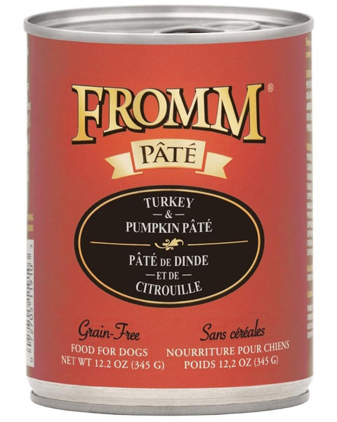 Fromm Turkey & Pumpkin Pate Wet Dog Food 12oz