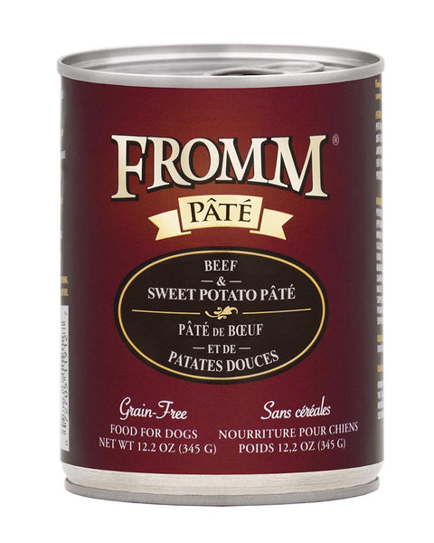 Fromm Gold Beef & Sweet Potato Pate Wet Dog Food 12oz