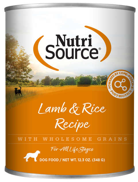 NutriSource Lamb & Rice Wet Dog Food 12.3oz