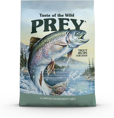 Taste of the Wild PREY Trout  Limited Ingredient Dog Food 25lb