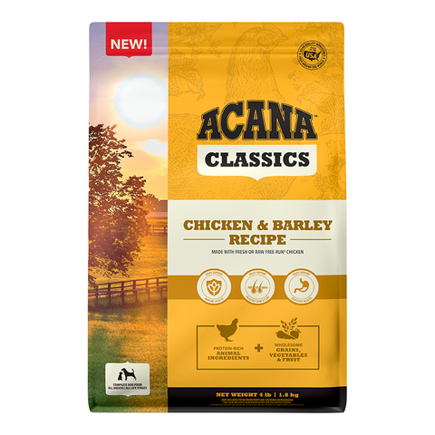 Acana Dog Classics Chicken & Barley 4lb