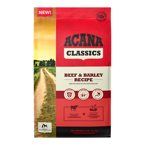 Acana Dog Classics Beef & Barley 22.5lb