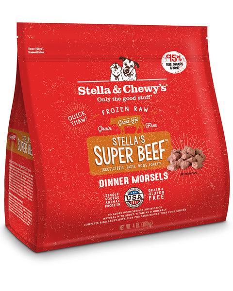 Stella & Chewy’s Frozen Beef Dinner Morsels for Dogs 4lb