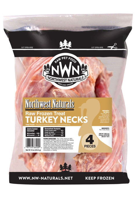 Northwest Naturals Frozen Turkey Necks - 4ct
