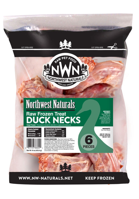 Northwest Naturals Frozen Duck Necks - 16ct