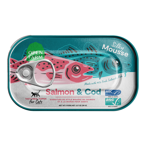 Open Farm Salmon & Cod Topper for Cats 3.17oz