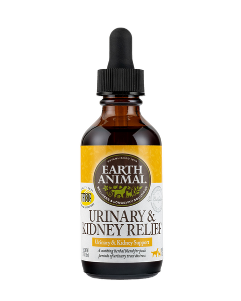 Earth Animal Herbal Remedies Urinary & Kidney Relief for Dogs & Cats 2oz