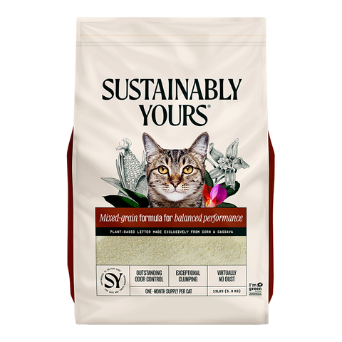 Sustainably Yours Mixed Grains Natural Cat Litter 13lb