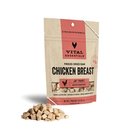 Vital Essentials Freeze Dried Chicken Breast for Cats 1oz