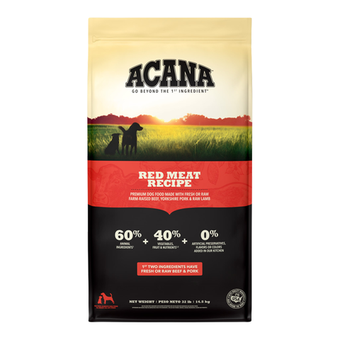 Acana Heritage Red Meat Dry Dog Food 32lb