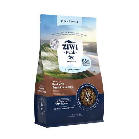 ZIWI® Peak Steam-Dried Beef with Pumpkin Dog Food 3.3lb