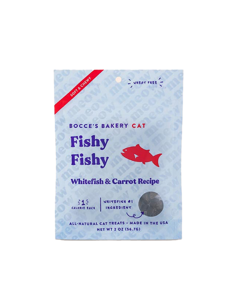 Bocce's Bakery Fishy Fishy Whitefish & Carrot Soft Cat Treats 2oz