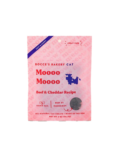 Bocce's Bakery Moooo Moooo Beef & Cheddar Soft Cat Treats 2oz