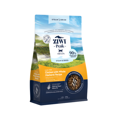 ZIWI® Peak Steam-Dried Chicken with Whole Mackerel Cat Food 1.8lb