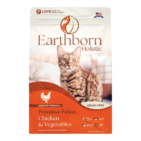 Earthborn Holistic Primitive Feline Chicken & Vegetables Grain-Free Dry Cat Food