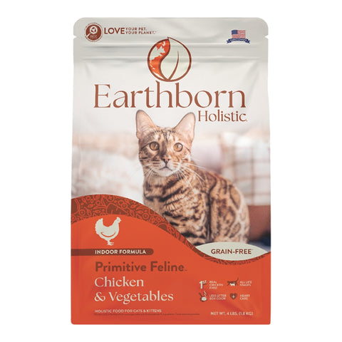 Earthborn Holistic Primitive Feline Chicken & Vegetables Grain-Free Dry Cat Food