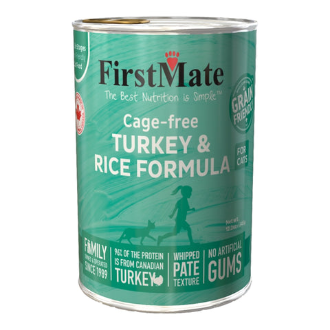 FirstMate Cat Can Cage-Free Turkey & Rice 12.2oz