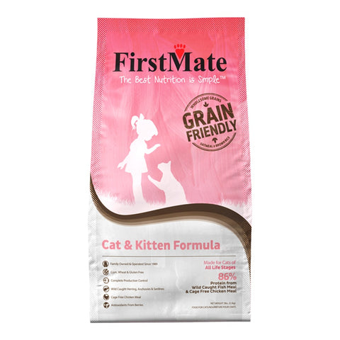 FirstMate Cat & Kitten Grain Friendly Dry Cat Food