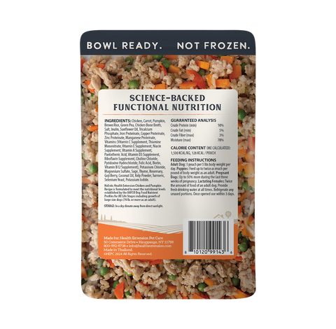 Health Extension Gently Cooked Chicken & Pumpkin Dog Food 3oz