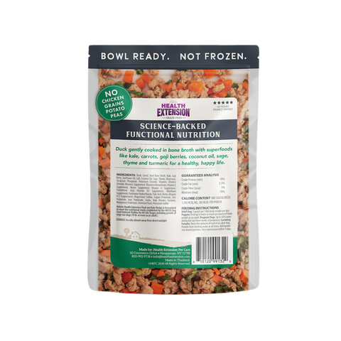 Health Extension Gently Cooked Duck & Kale Dog Food 9oz
