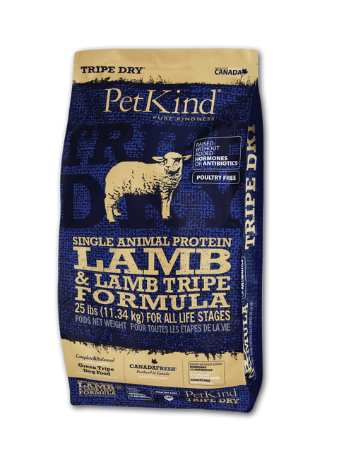 PetKind Tripe Dry Single Protein Lamb Small Bits 25lb