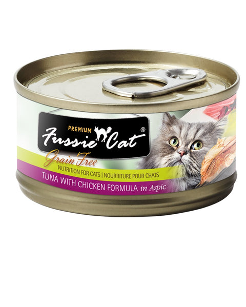 Fussie Cat Tuna with Chicken Wet Cat Food 5.5oz