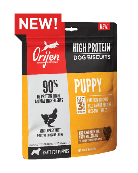 Orijen High Protein Dog Biscuits - Puppy 8oz