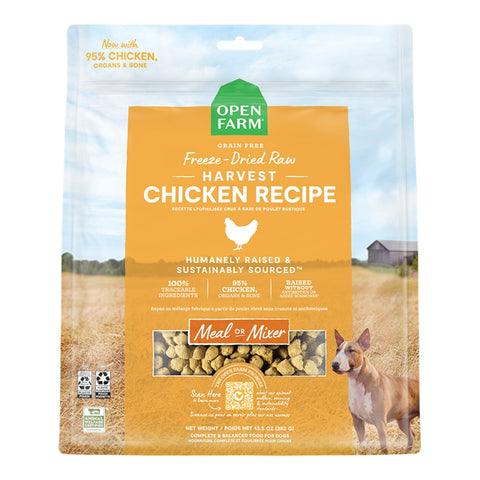 Open Farm Freeze-Dried Raw Harvest Chicken Dog Food