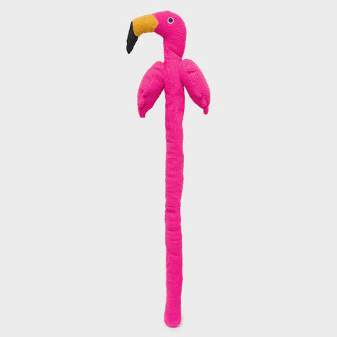 FabDog Twisty Flamingo Dog Toy - 5ft