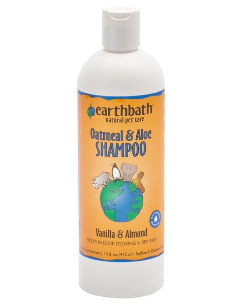 EarthBath Oatmeal & Aloe Vanilla & Almond Shampoo for Dogs & Cats 16oz