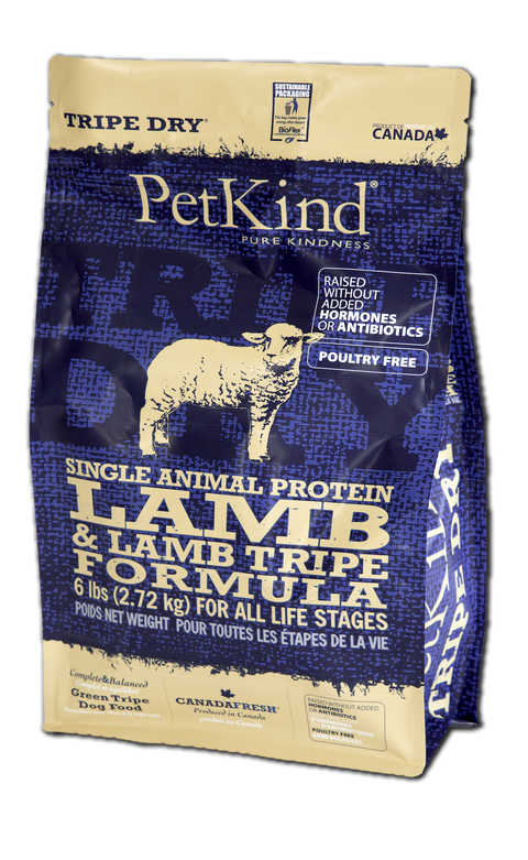 PetKind Tripe Dry Single Protein Lamb Small Bites 6lb