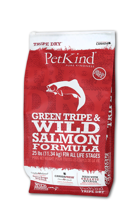 PetKind Tripe Dry Wild Salmon 25lb