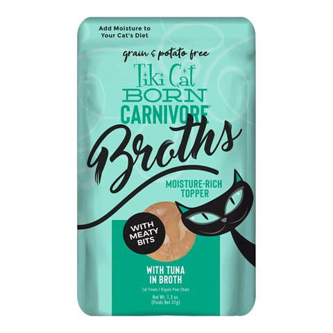 Tiki Cat Born Carnivore Tuna in Broth Wet Cat Food Pouch 1.3 oz