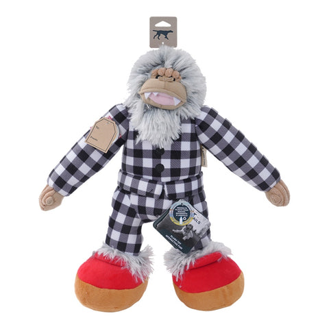 Tall Tails Plush Yeti in Pajamas Dog Toy -14"