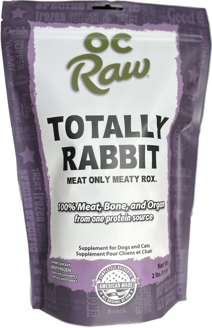OC Raw Frozen Totally Rabbit Meaty Rox for Dogs & Cats 2lb – Brookside ...