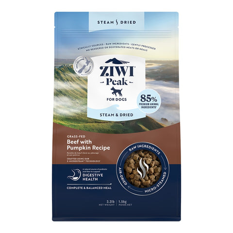 ZIWI® Peak Steam-Dried Beef with Pumpkin Dog Food